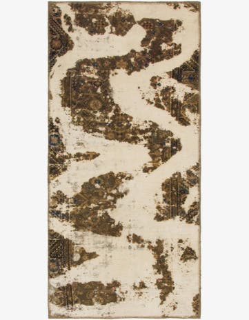 2' 9 x 5' 9 Hand Knotted Ultra Vintage Persian Wool Rug