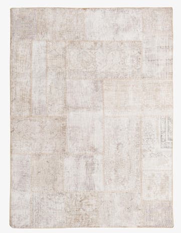 5' x 6' 8 Hand Knotted Ultra Vintage Persian Wool Rug