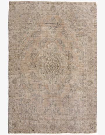 6' 4 x 9' 5 Hand Knotted Ultra Vintage Persian Wool Rug