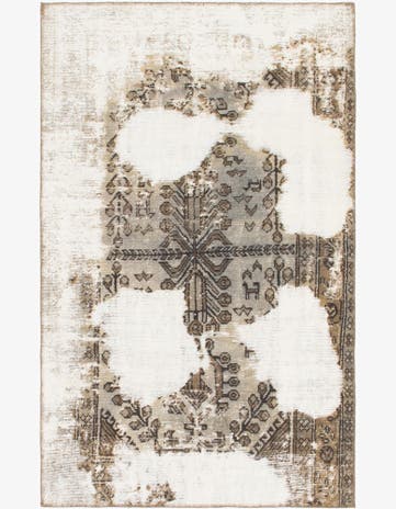 3' 10 x 6' 2 Hand Knotted Ultra Vintage Persian Wool Rug