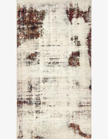 5' x 9' 3 Hand Knotted Ultra Vintage Persian Wool Rug