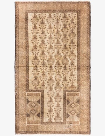 2' 8 x 4' 9 Hand Knotted Ultra Vintage Persian Wool Rug