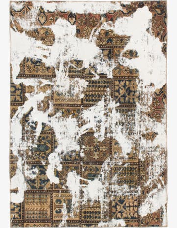 5' 4 x 7' 8 Hand Knotted Ultra Vintage Persian Wool Rug