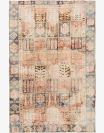 6' x 9' Hand Knotted Ultra Vintage Persian Wool Rug