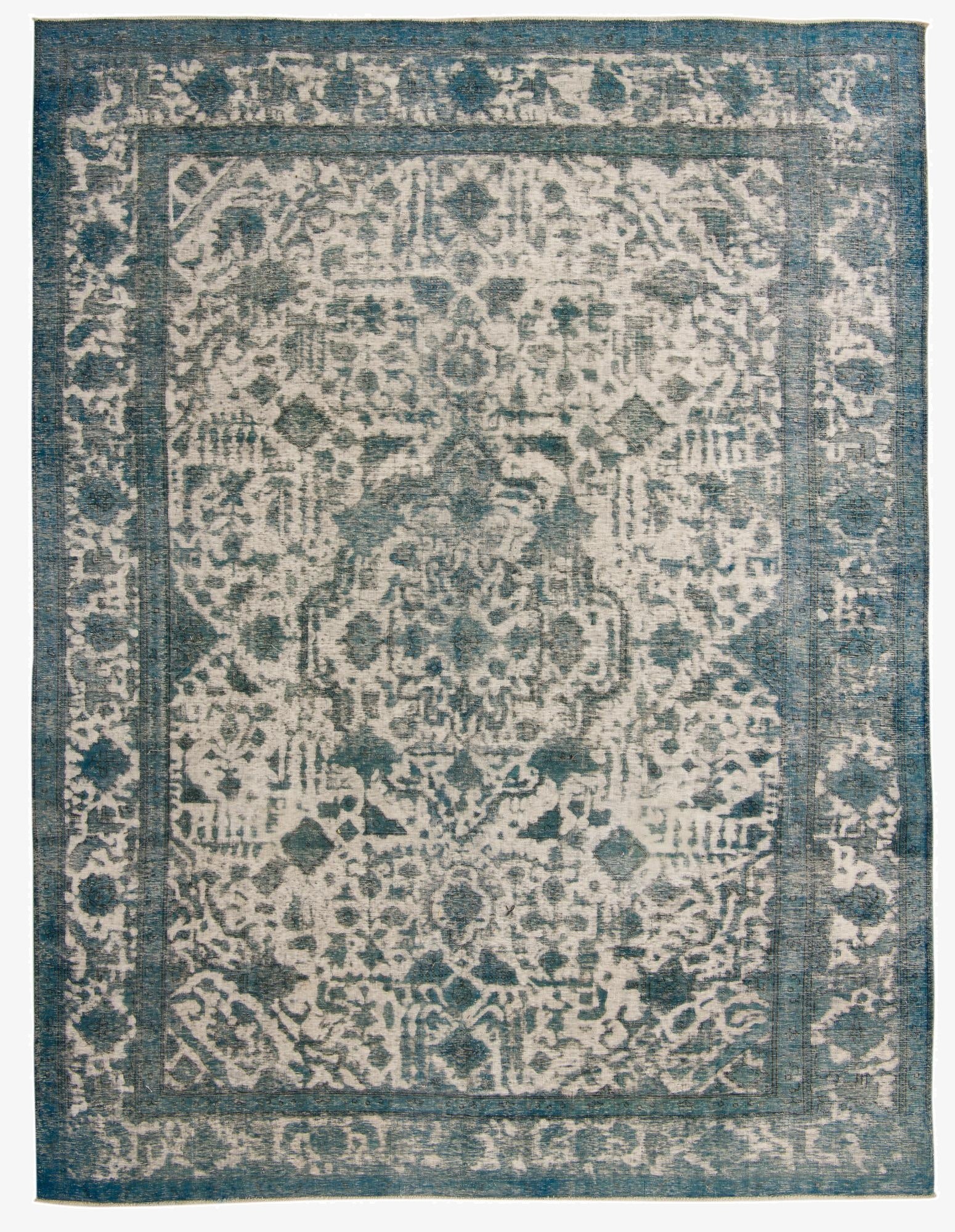 9' 6 x 12' 9  Hand Knotted Ultra Vintage Persian Wool Rug