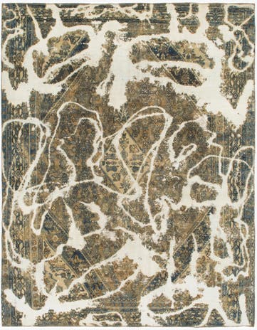 8' 2 x 10' 7 Hand Knotted Ultra Vintage Persian Wool Rug