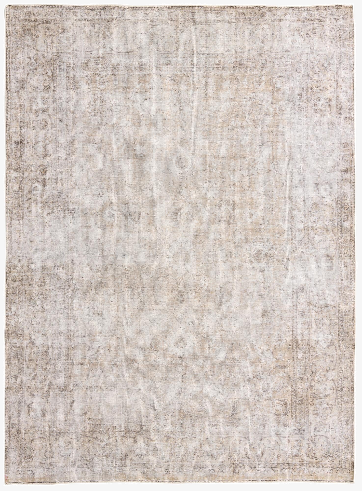 8' x 10' 10  Hand Knotted Ultra Vintage Persian Wool Rug