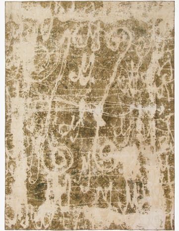 8' 8 x 12' Hand Knotted Ultra Vintage Persian Wool Rug