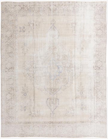 9' 6 x 12' 5 Hand Knotted Ultra Vintage Persian Wool Rug