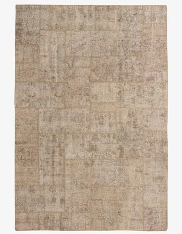 6' 9 x 10' Hand Knotted Ultra Vintage Persian Wool Rug