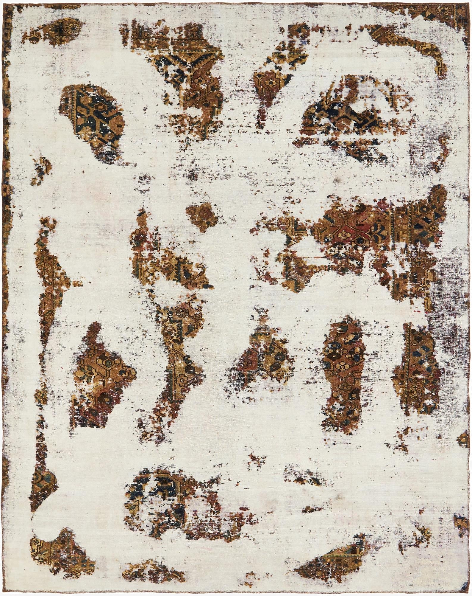 8' 5 x 10' 8  Hand Knotted Ultra Vintage Persian Wool Rug