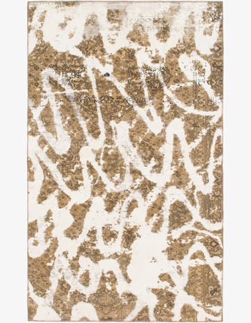 5' 4 x 8' 10 Hand Knotted Ultra Vintage Persian Wool Rug