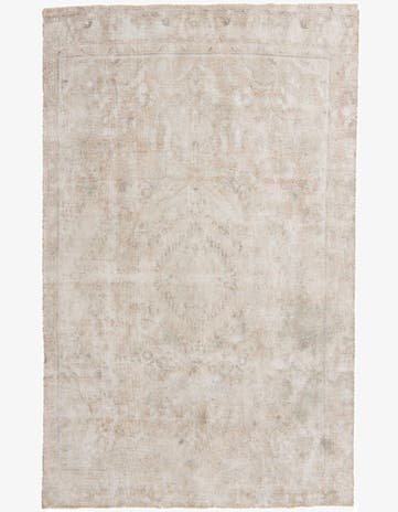 7' x 10' 9 Hand Knotted Ultra Vintage Persian Wool Rug