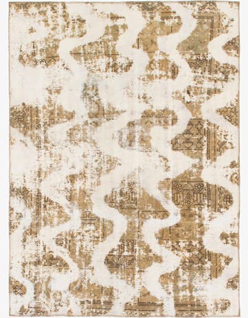 5' 10 x 8' Hand Knotted Ultra Vintage Persian Wool Rug