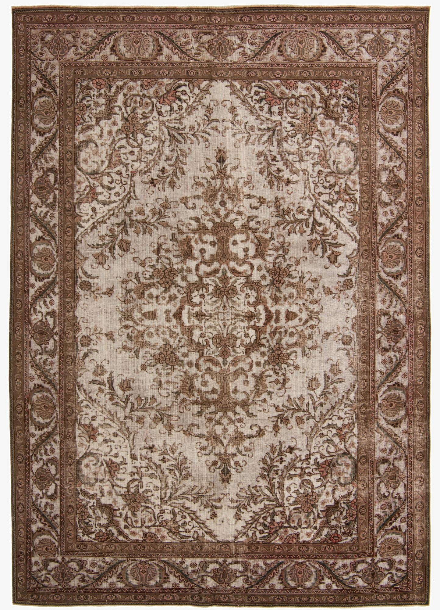 9' 3 x 13' 2  Hand Knotted Ultra Vintage Persian Wool Rug