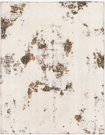 5' 8 x 7' Hand Knotted Ultra Vintage Persian Wool Rug