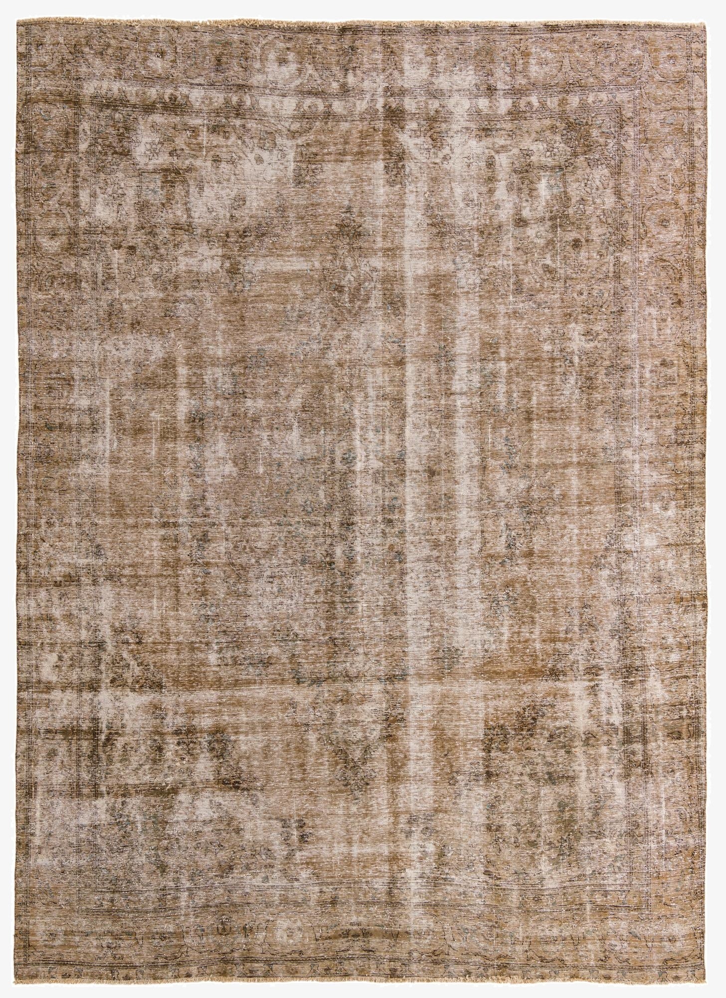  9' 3 x 12' 6  Hand Knotted Ultra Vintage Persian Wool Rug