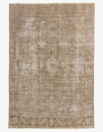 6' 6 x 9' 5 Hand Knotted Ultra Vintage Persian Wool Rug