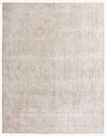 9' 7 x 12' 4 Hand Knotted Ultra Vintage Persian Wool Rug