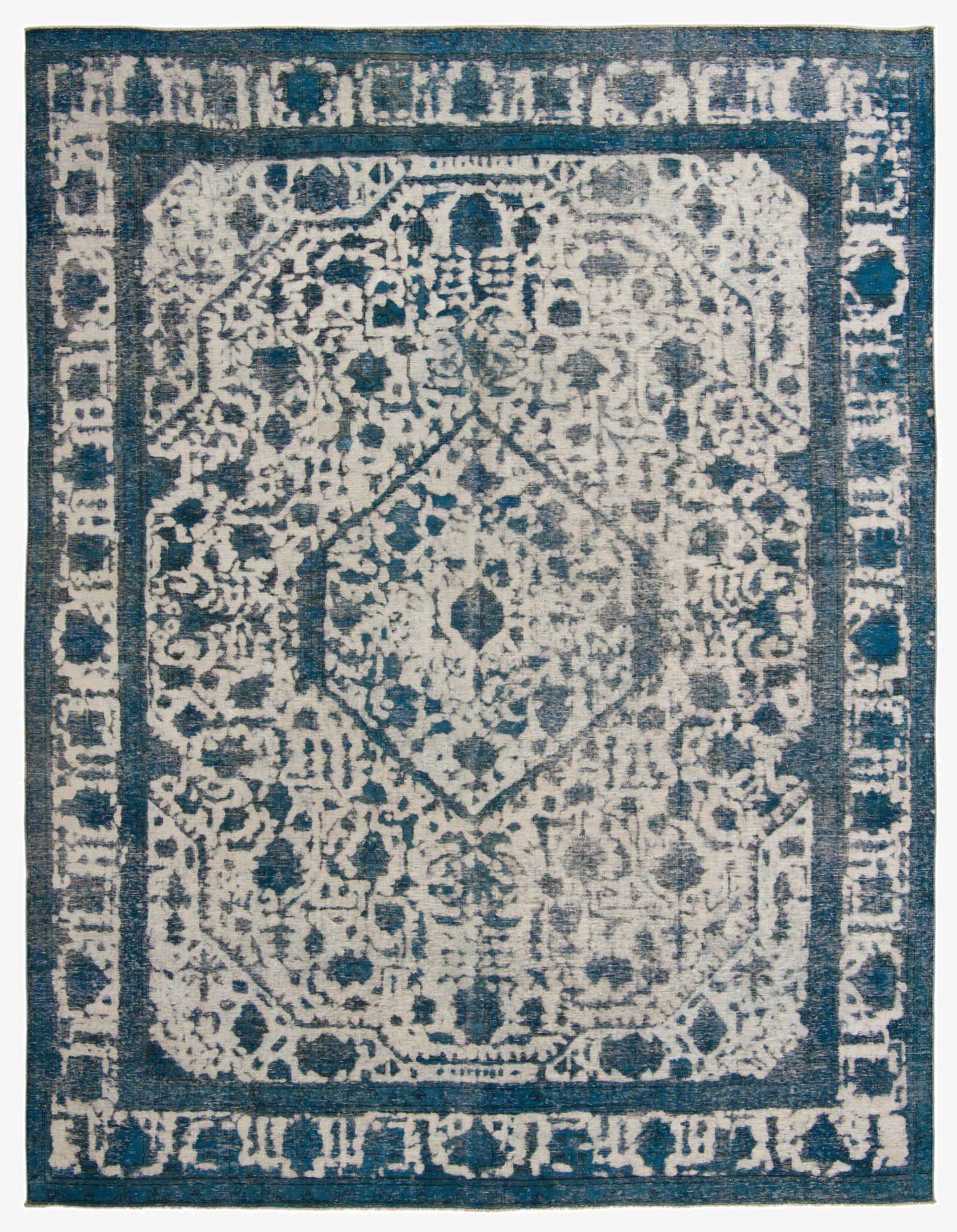 9' 8 x 12' 5  Hand Knotted Ultra Vintage Persian Wool Rug