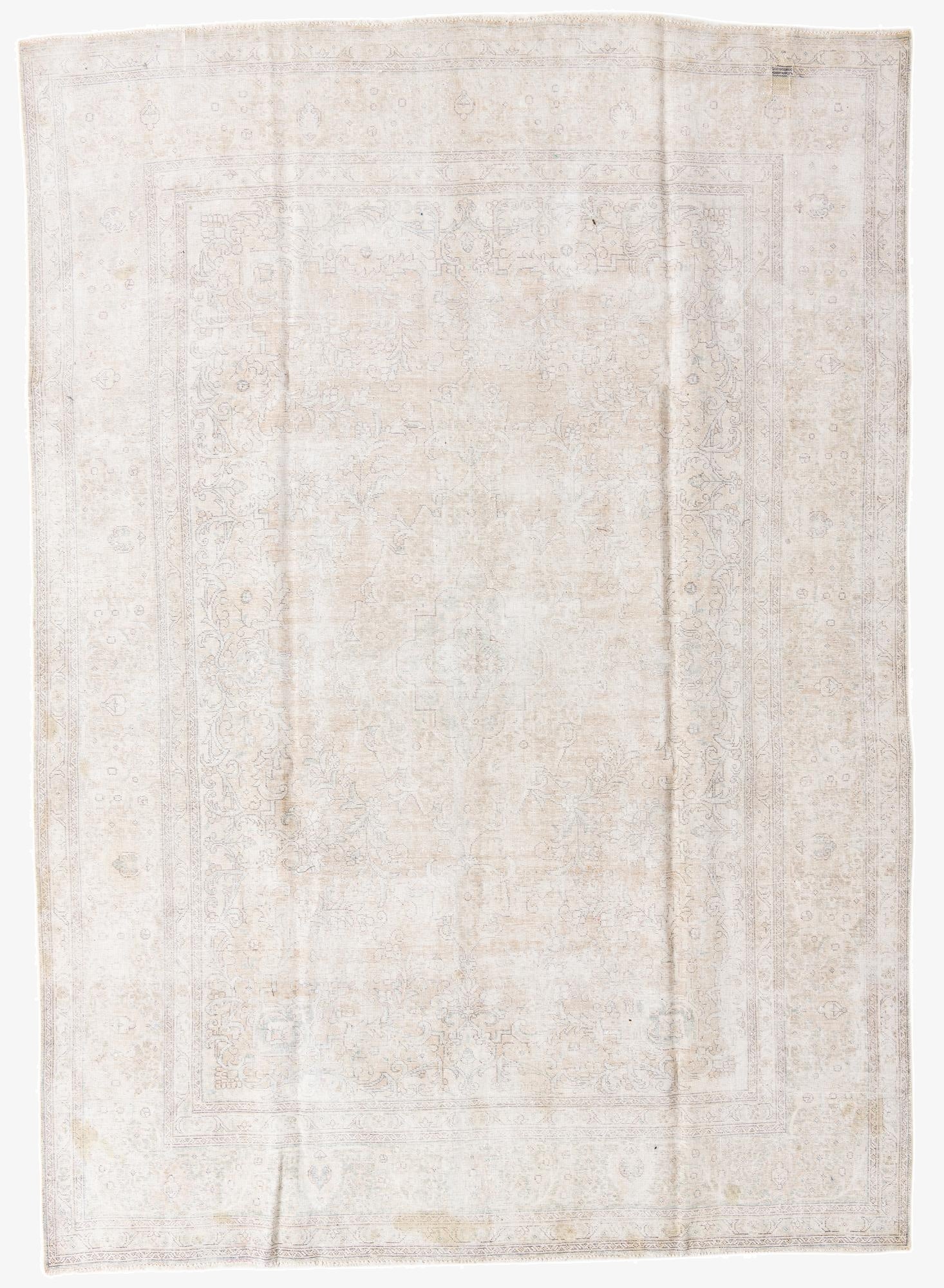 8' 8 x 12' 3  Hand Knotted Ultra Vintage Persian Wool Rug