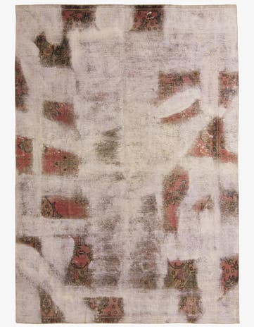 8' 11 x 12' 7 Hand Knotted Ultra Vintage Persian Wool Rug