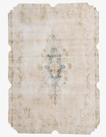 6' 8 x 9' 6 Hand Knotted Ultra Vintage Persian Wool Rug