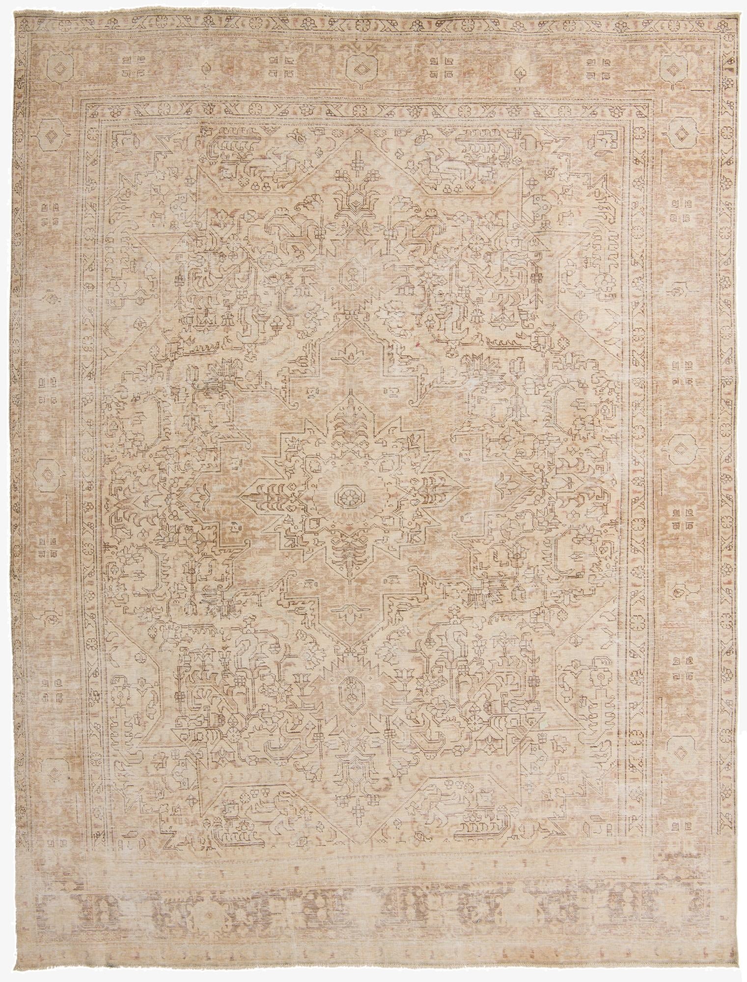 9' 3 x 12' 3  Hand Knotted Ultra Vintage Persian Wool Rug