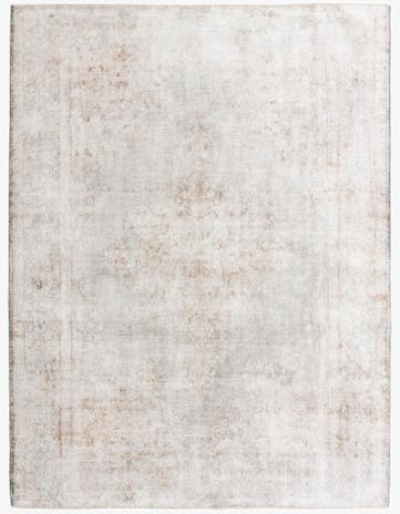 9' x 11' 9 Hand Knotted Ultra Vintage Persian Wool Rug