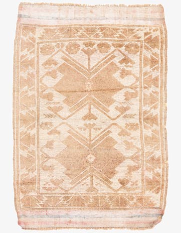 3' x 4' 2 Hand Knotted Ultra Vintage Persian Wool Rug