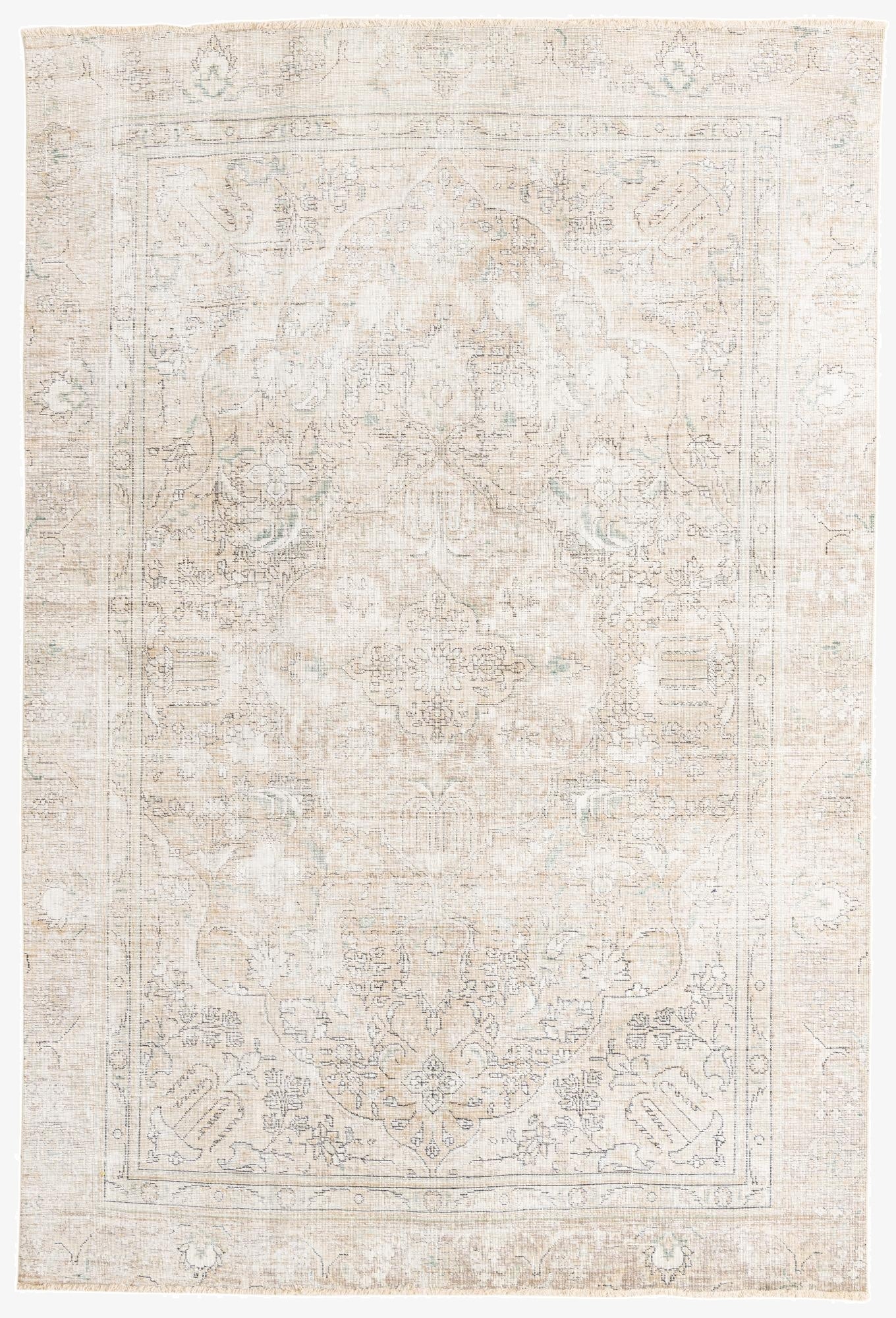 7' 3 x 10' 8  Hand Knotted Ultra Vintage Persian Wool Rug