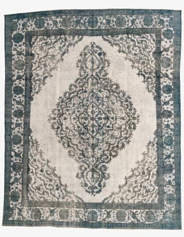 10' x 12' 3 Hand Knotted Ultra Vintage Persian Wool Rug