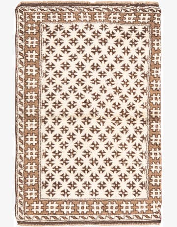 3' 3 x 4' 9 Hand Knotted Ultra Vintage Persian Wool Rug