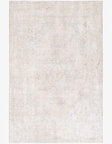 6' 3 x 9' 4 Hand Knotted Ultra Vintage Persian Wool Rug