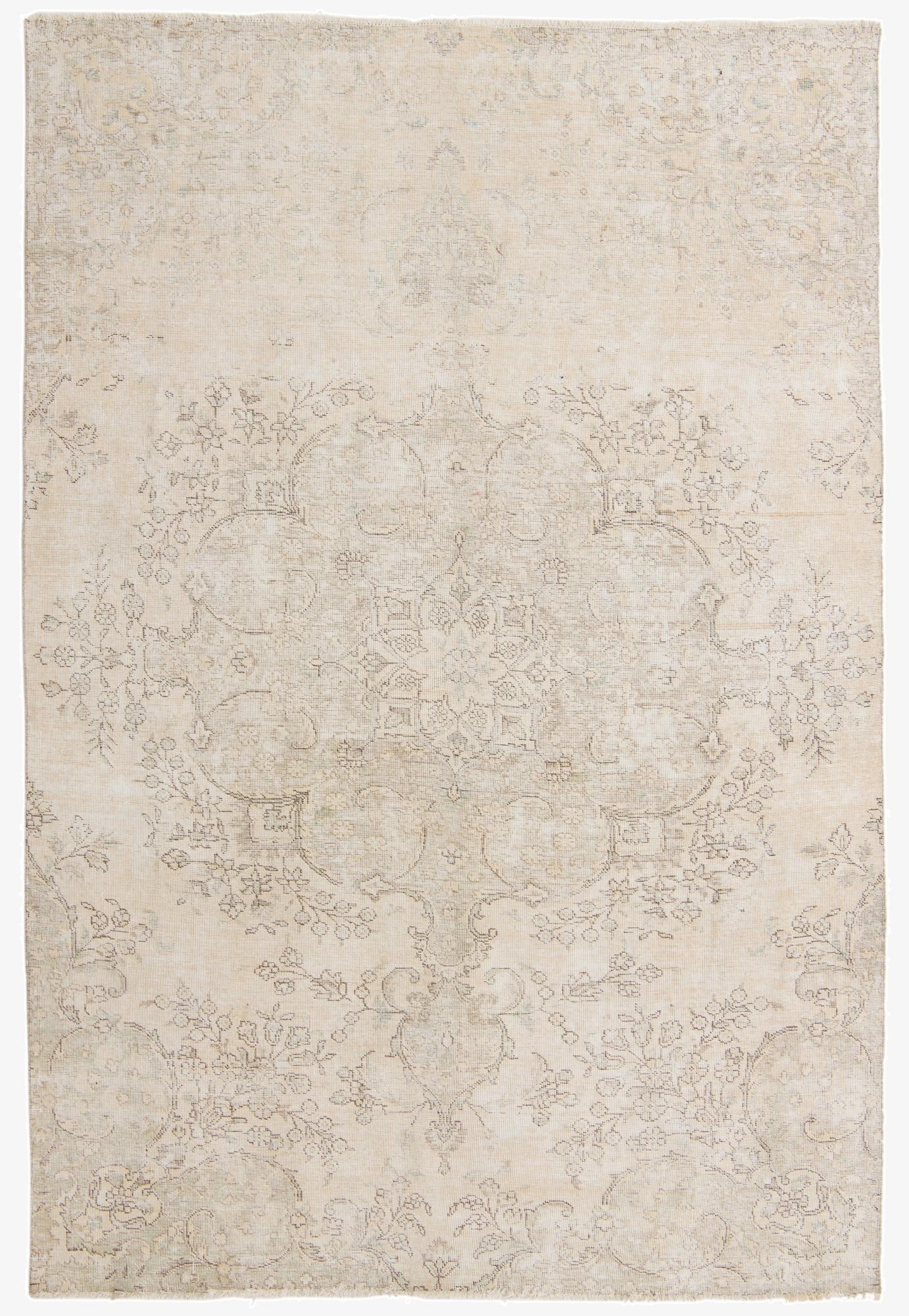 Primary image 6' 6 x 10'  Hand Knotted Ultra Vintage Persian Wool Rug