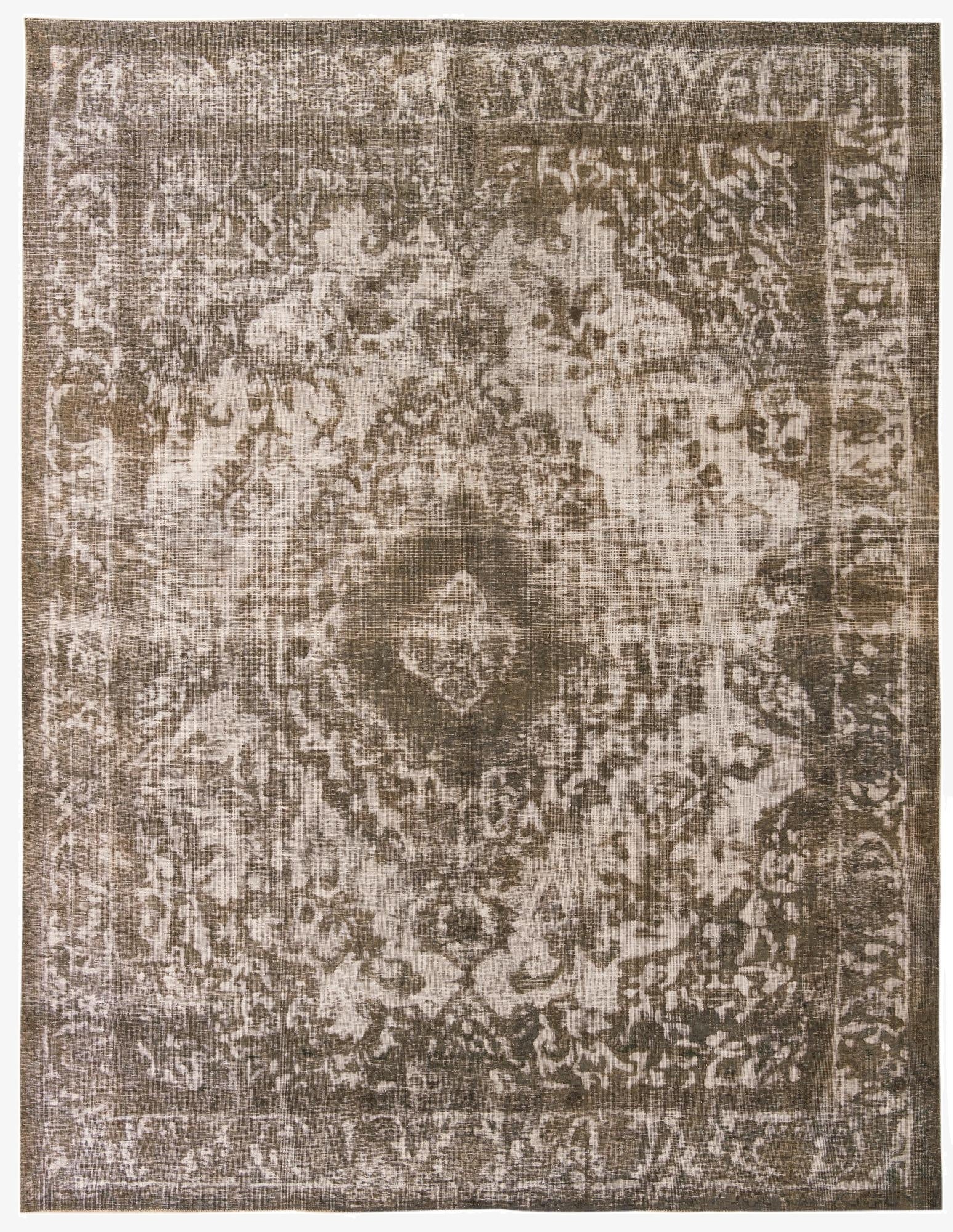9' 6 x 12' 4  Hand Knotted Ultra Vintage Persian Wool Rug