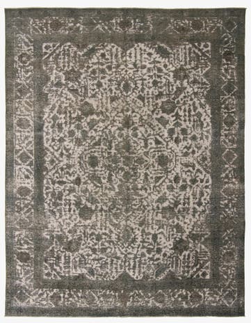 9' 5 x 12' 1 Hand Knotted Ultra Vintage Persian Wool Rug