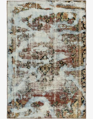 3' 6 x 5' 4 Hand Knotted Ultra Vintage Persian Wool Rug