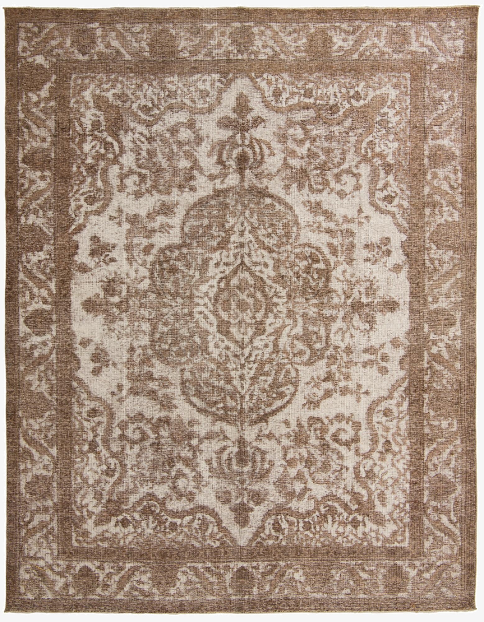 9' 8 x 12' 4  Hand Knotted Ultra Vintage Persian Wool Rug