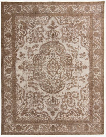 9' 8 x 12' 4 Hand Knotted Ultra Vintage Persian Wool Rug