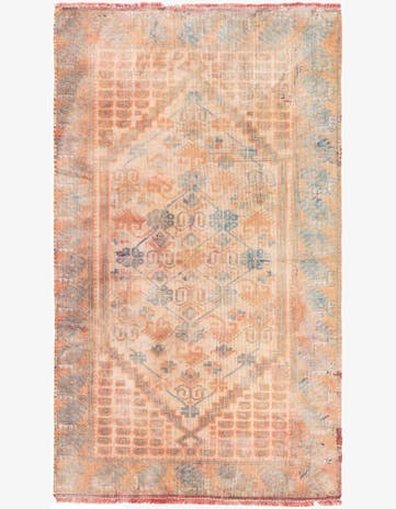 2' 6 x 4' 3 Hand Knotted Ultra Vintage Persian Wool Rug