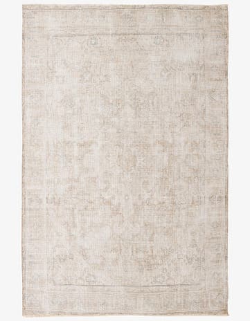 6' 4 x 9' 4 Hand Knotted Ultra Vintage Persian Wool Rug