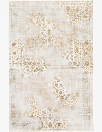 8' x 12' 3 Hand Knotted Ultra Vintage Persian Wool Rug