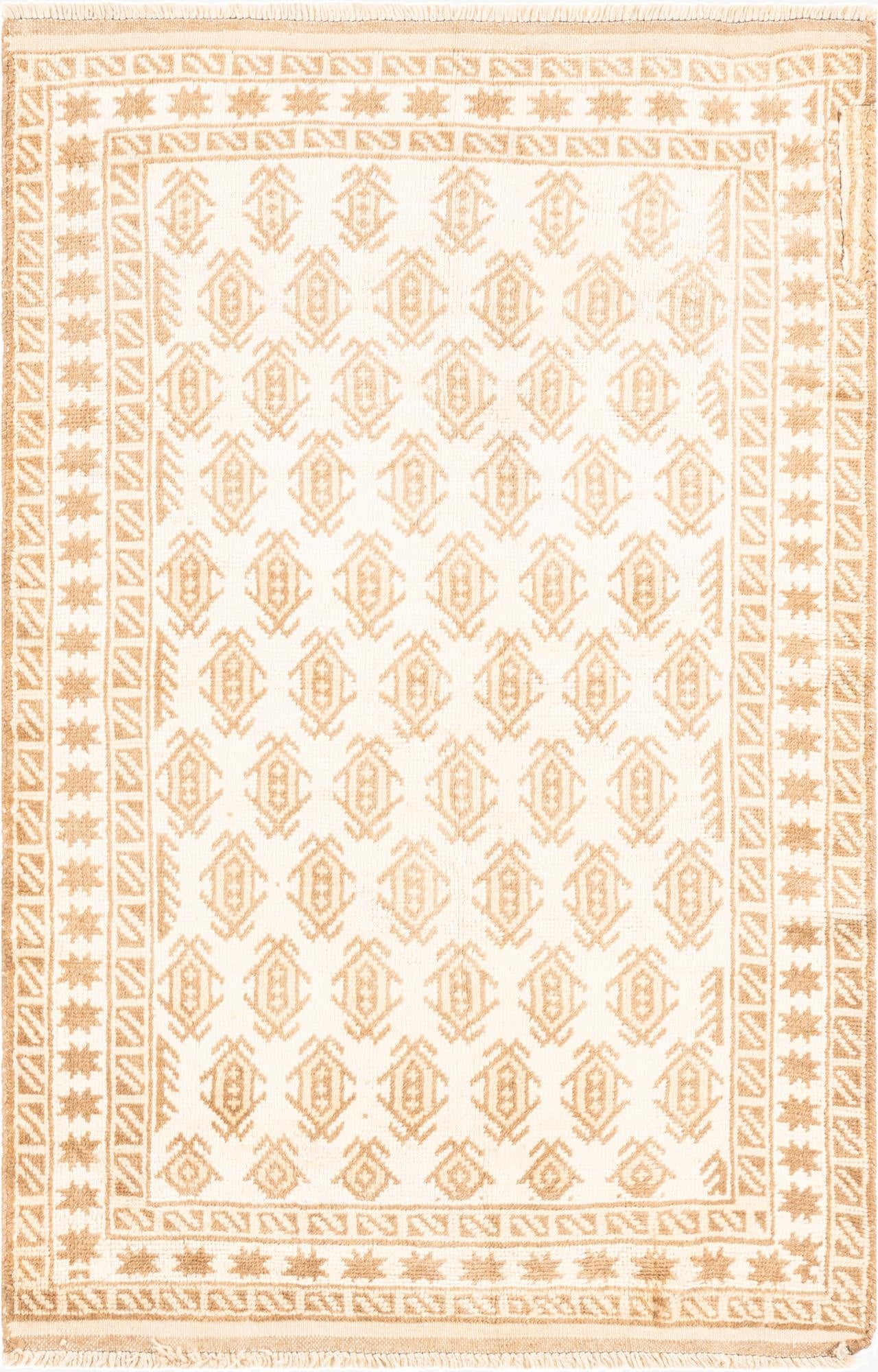 3' 3 x 5'  Hand Knotted Ultra Vintage Persian Wool Rug