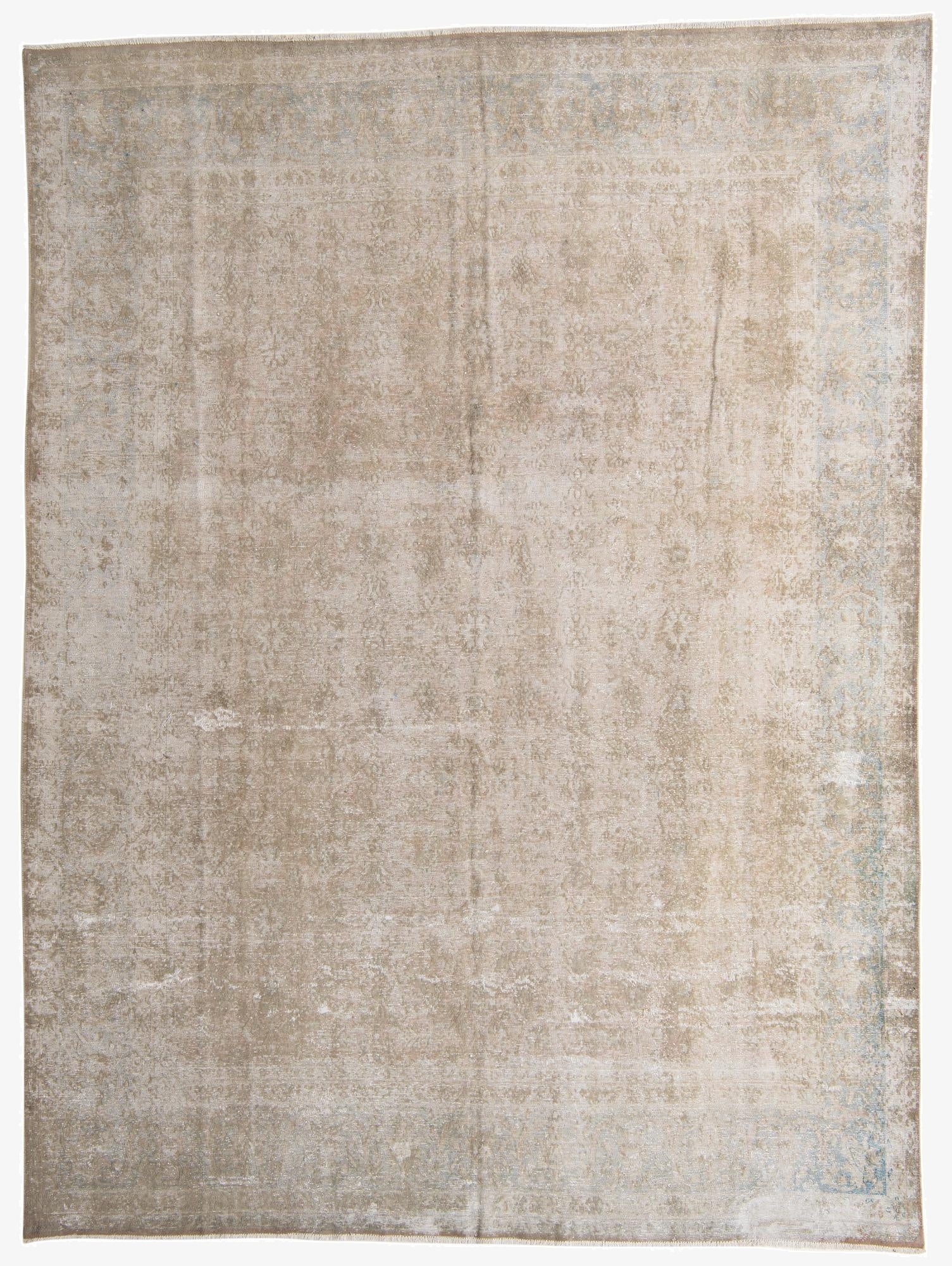 9' 5 x 12' 8  Hand Knotted Ultra Vintage Persian Wool Rug