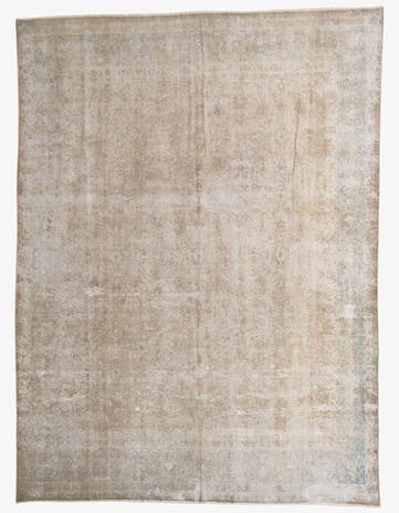 9' 5 x 12' 8 Hand Knotted Ultra Vintage Persian Wool Rug