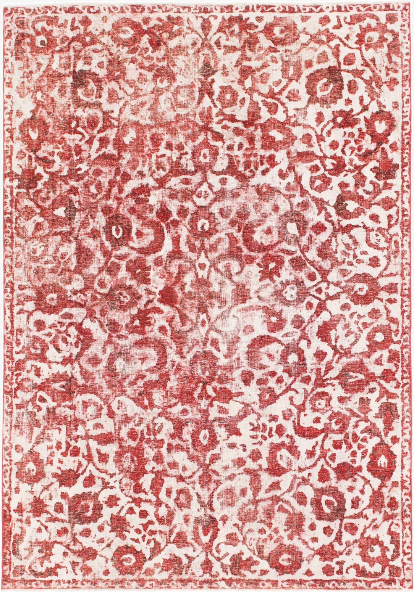 7' 7 x 11'  Hand Knotted Ultra Vintage Persian Wool Rug