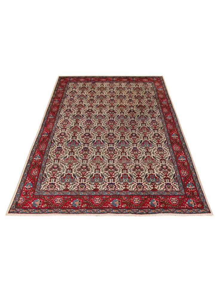 Detail image of 6' 11 x 9' 9 Hand Knotted Varamin Wool Rug