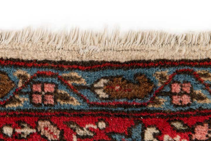 6' 11 x 9' 9 Hand Knotted Varamin Wool Rug