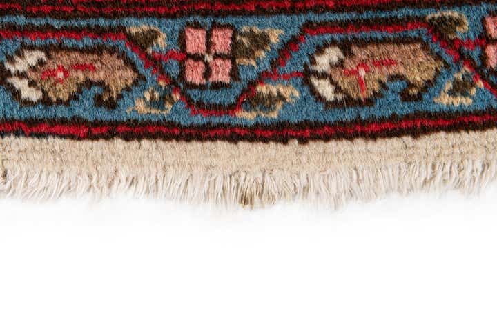 6' 11 x 9' 9 Hand Knotted Varamin Wool Rug